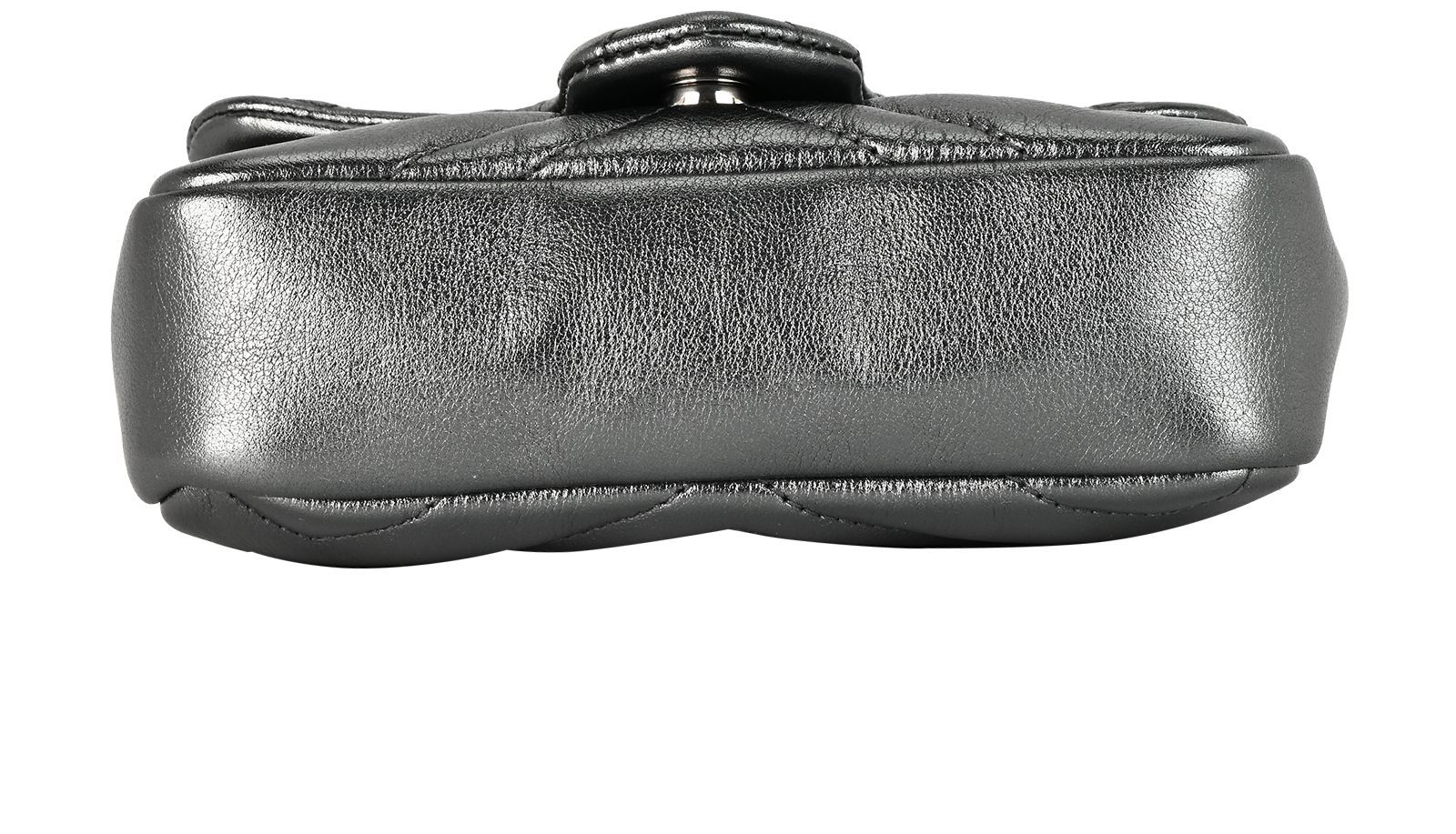 GG Marmont Super Mini, &pound;650, Handbags, Grey, Leather, Top view